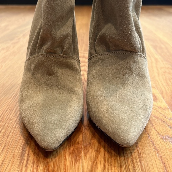 IRO x REVOLVE SUDEKA BOOTS Light Khaki suede pull on size 38 women’s - Picture 4 of 13